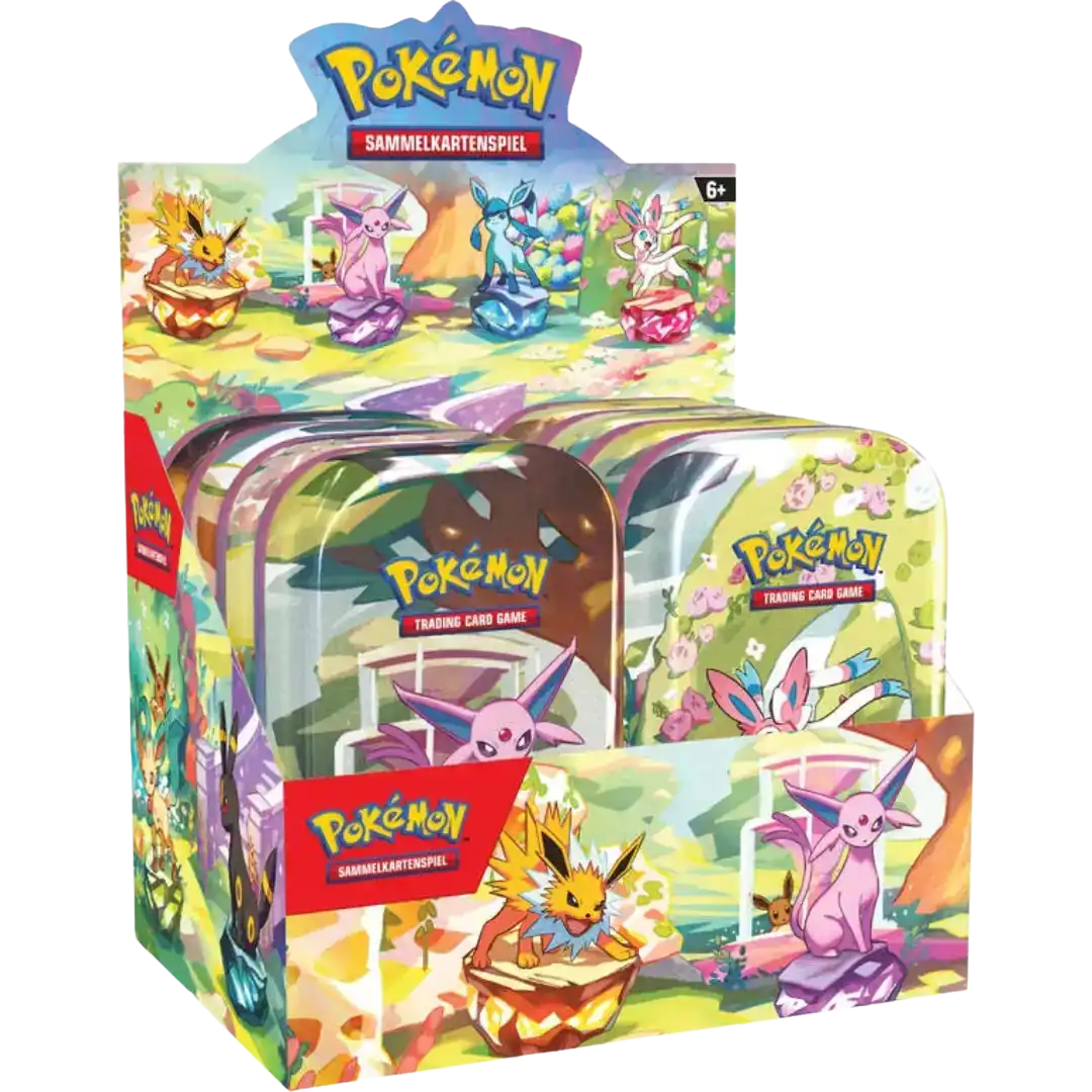 Prismatic Evolutions: Mini Tin Display Englisch OVP Sealed